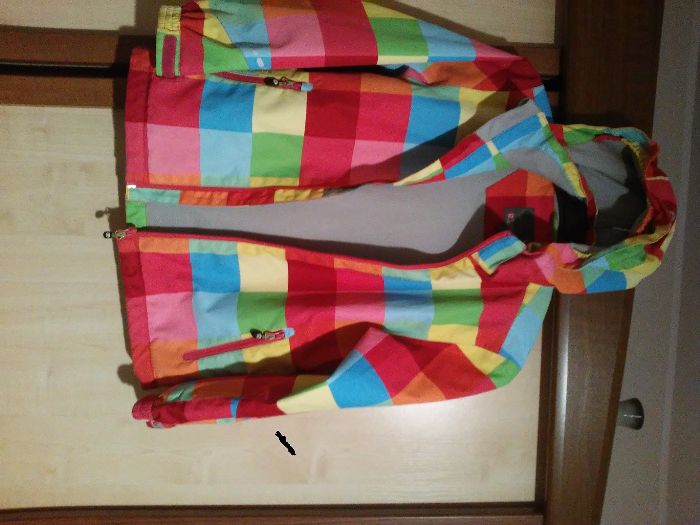 kurtka SoftShell termoaktywna Color Kids-membrana 5000, 152/158cm