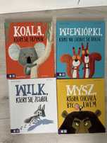Komlet 4szt. wilk, mysz, wiewiorka, koala który nie chciał sie dzielić