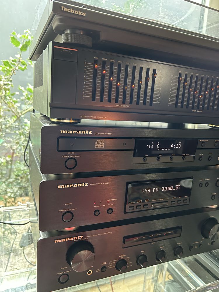 Fantastica aparelhagem Marantz,colunas Warfedale+GD Technics como nova
