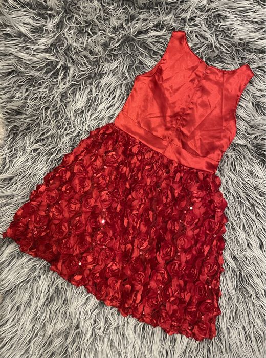 Elegancka / świąteczna - Czerwona sukienka SMYK cool club r. 134