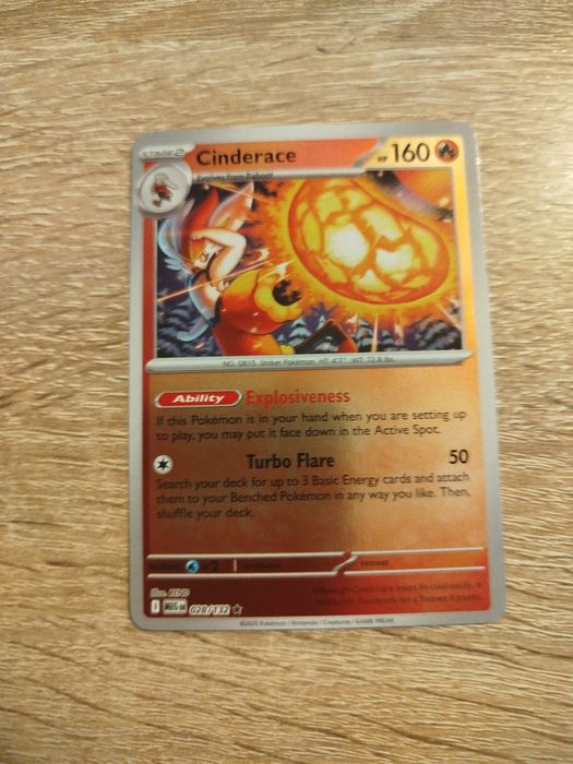 Oreginalna Karta Cinderace Mega Evolution