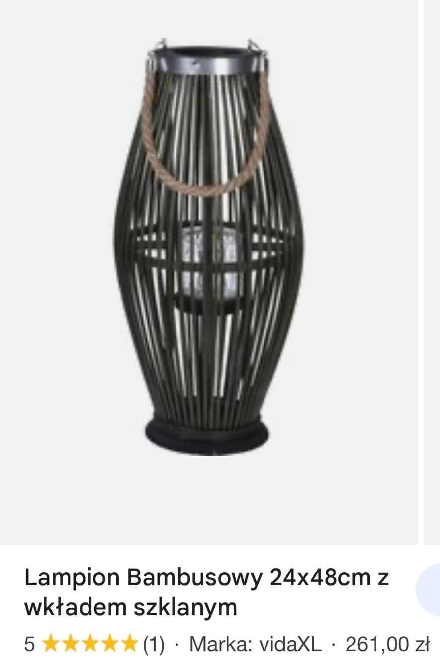 Lampion ozdobny wysoki boho