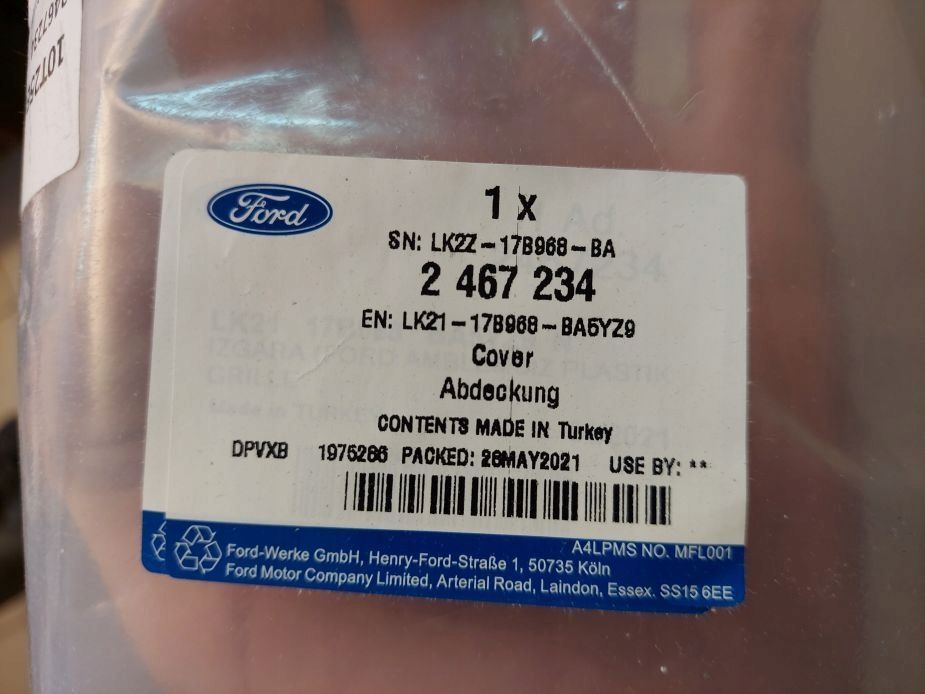 GRILL ATRAPA NOWA OE FORD CUSTOM 2467234