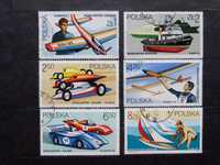 Znaczki pocztowe, 1981 r., Polska, Sport modelarski, modelarstwo