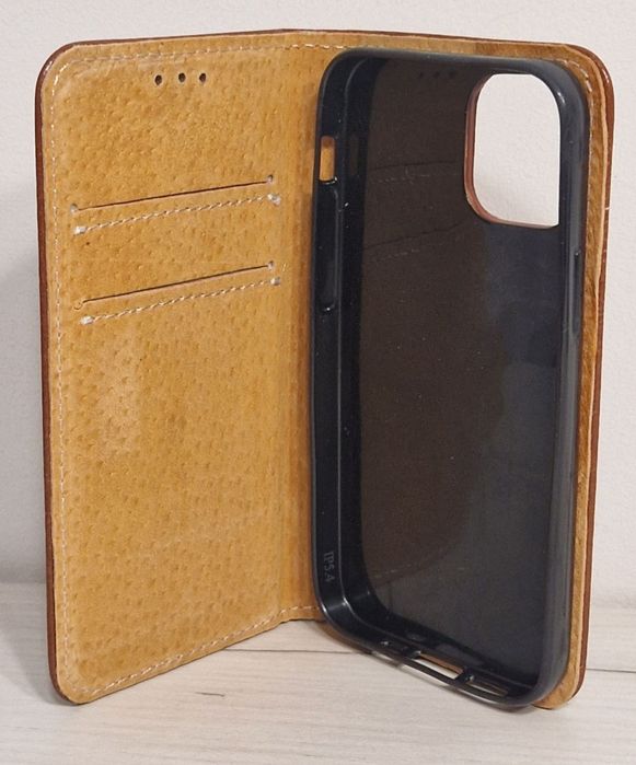 Kabura pozioma BOOK SPECIAL do IPHONE 13 MINI Brązowa