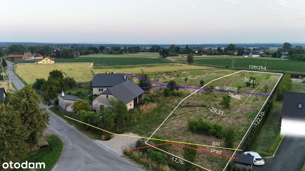 Działka budowlano-rolna 4930m3 Wola Batorska