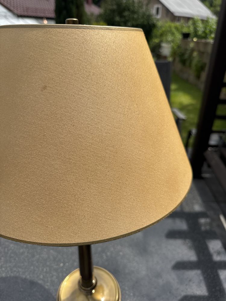 Przepiękna gabinetowa lampa z mosiądzu