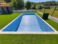colocação de tela armada e Liner de alta resistência para piscinas