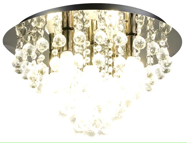 Lampa sufitowa z kryształami