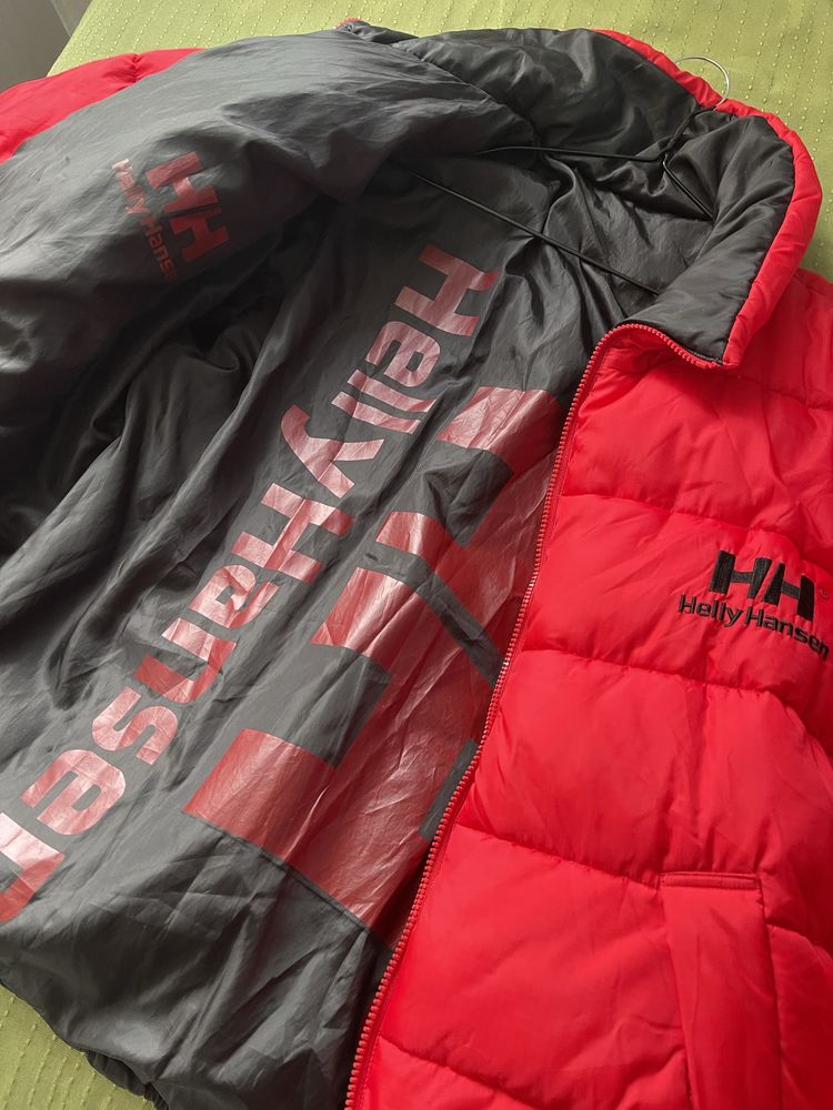 Dwustronna męska zimowa puchowa kurtka Helly Hansen rozmiar L