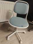 IKEA ÖRFJÄLL Krzesło obrotowe dla dziecka, niebieskie
