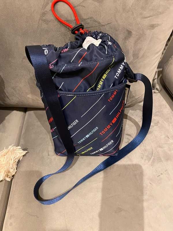 Tommy Hilfiger saszetka, torba na ramię,logowana listonoszka ,unisex