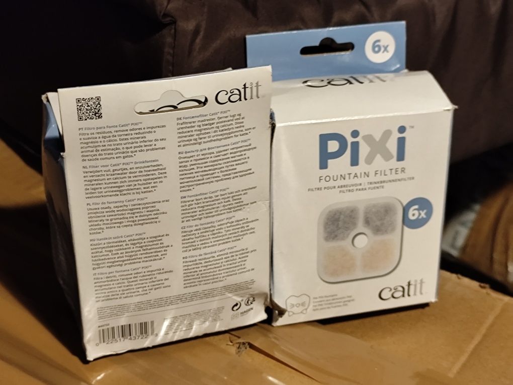2 x zestaw 6 filtrów do poidła dla kota Catit Pixi = 12 sztuk