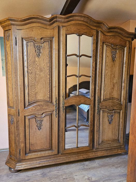 Stylowa dębowa szafa Garderoba Szer. 198cm