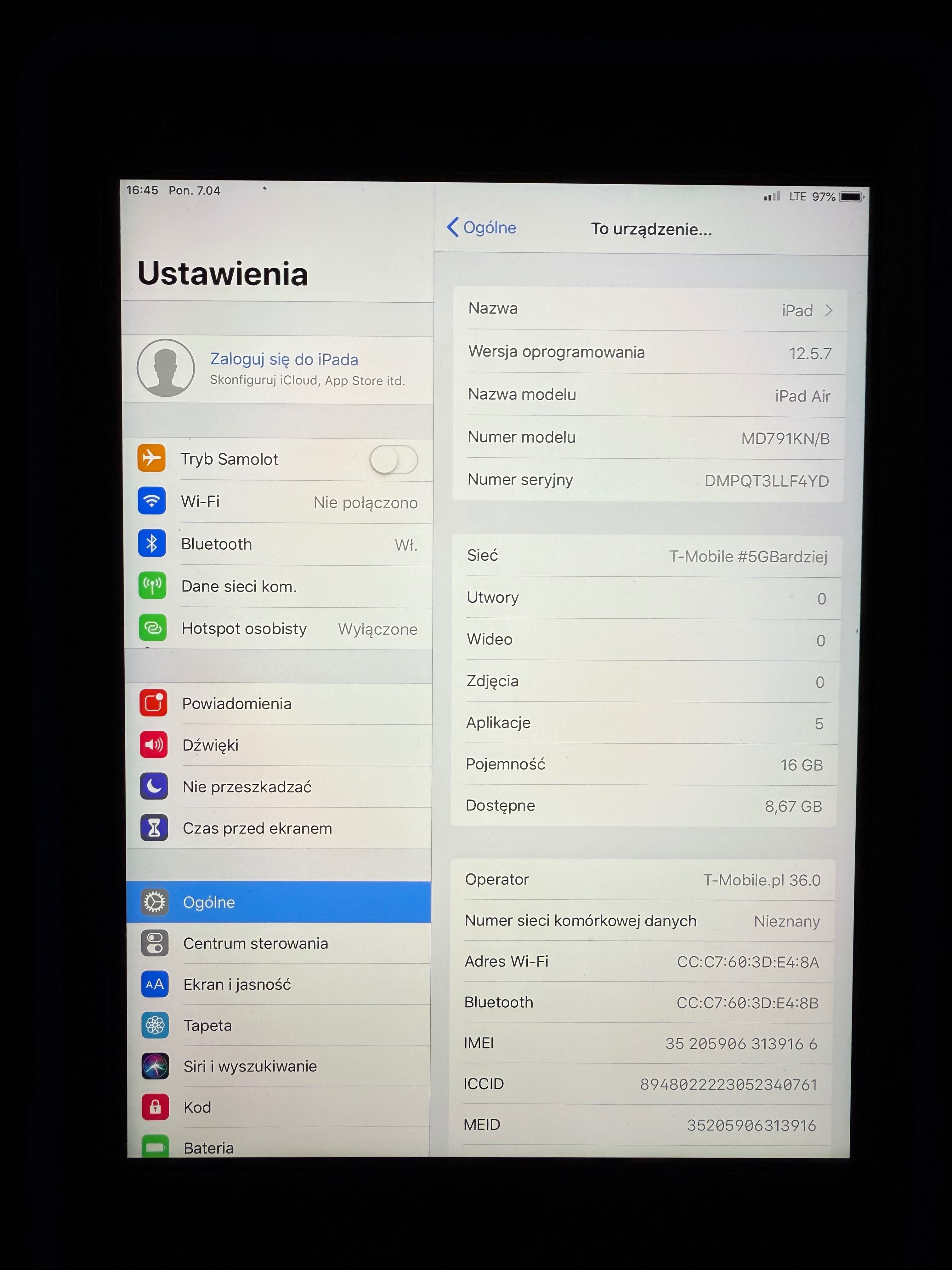 iPad Air jak nowy