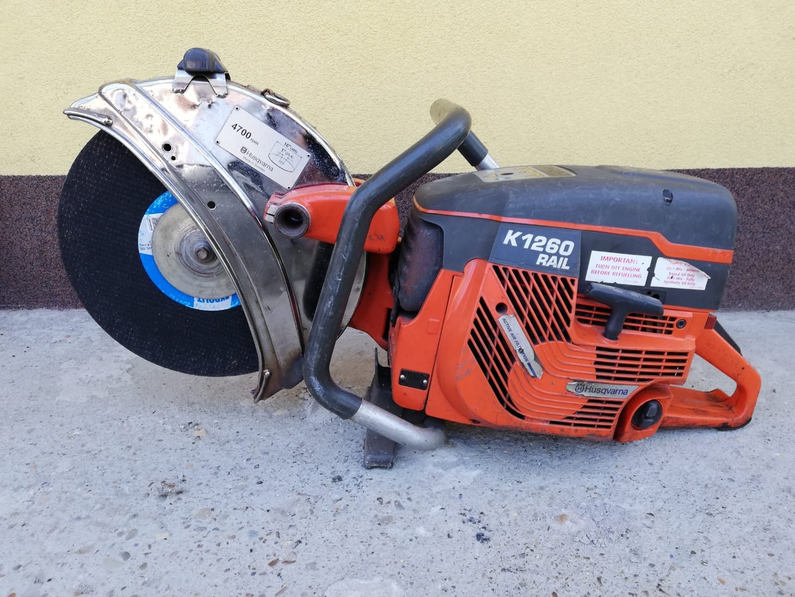 Zagęszczarka gruntu stopa wibracyjna HONDA. Piła Husqvarna K1260 MOCNA