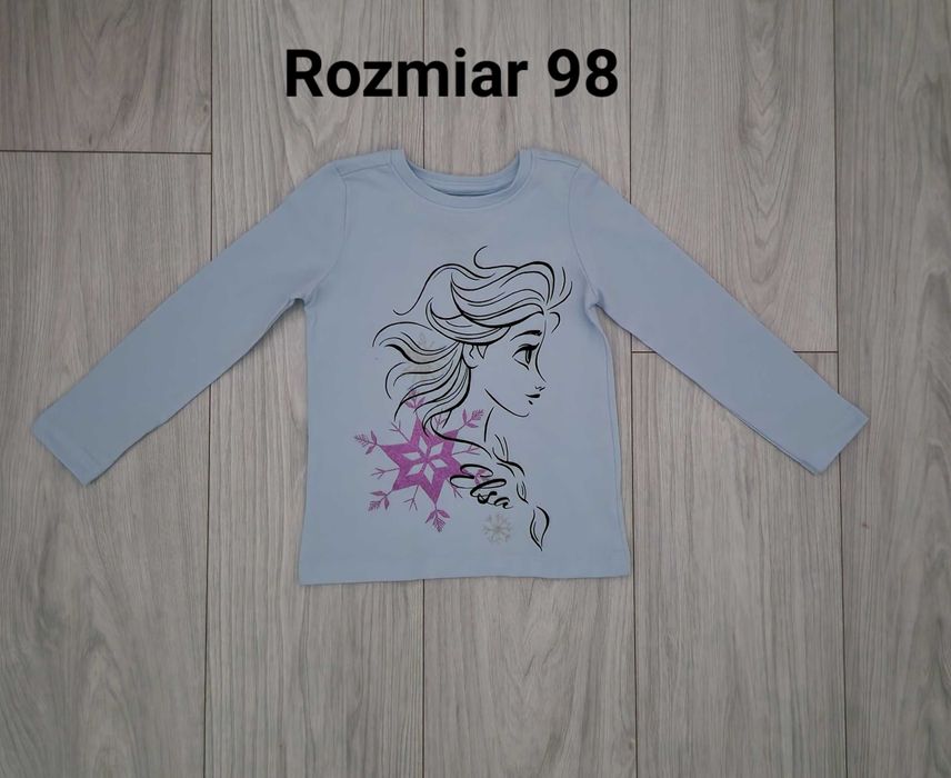 4 bluzki z długim rękawem 98