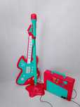 Gitara, wzmacniacz i mikrofon ze statywem Chad Valley