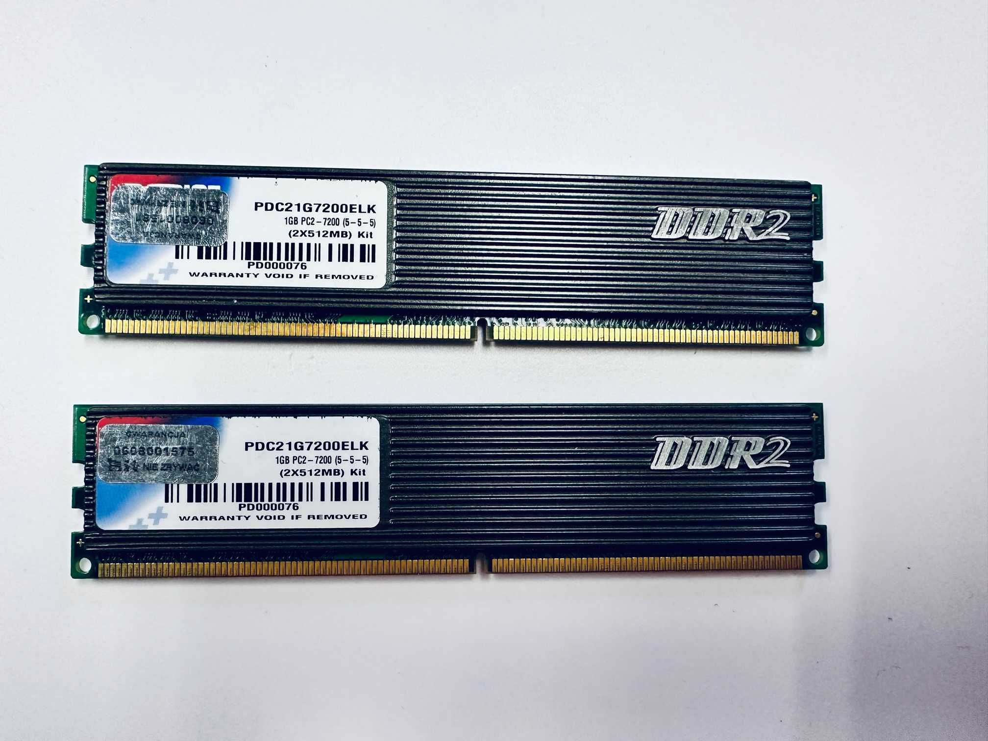 Pamięć Patriot typu DDR2 PC2-7200, 2 szt. x 1 GB