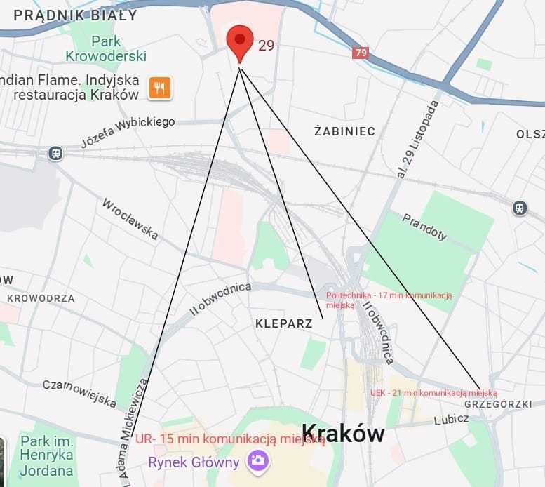 Pokój jednoosobowy – ul. Kluczborska (1) UR, PK, UJ, AGH, UEK