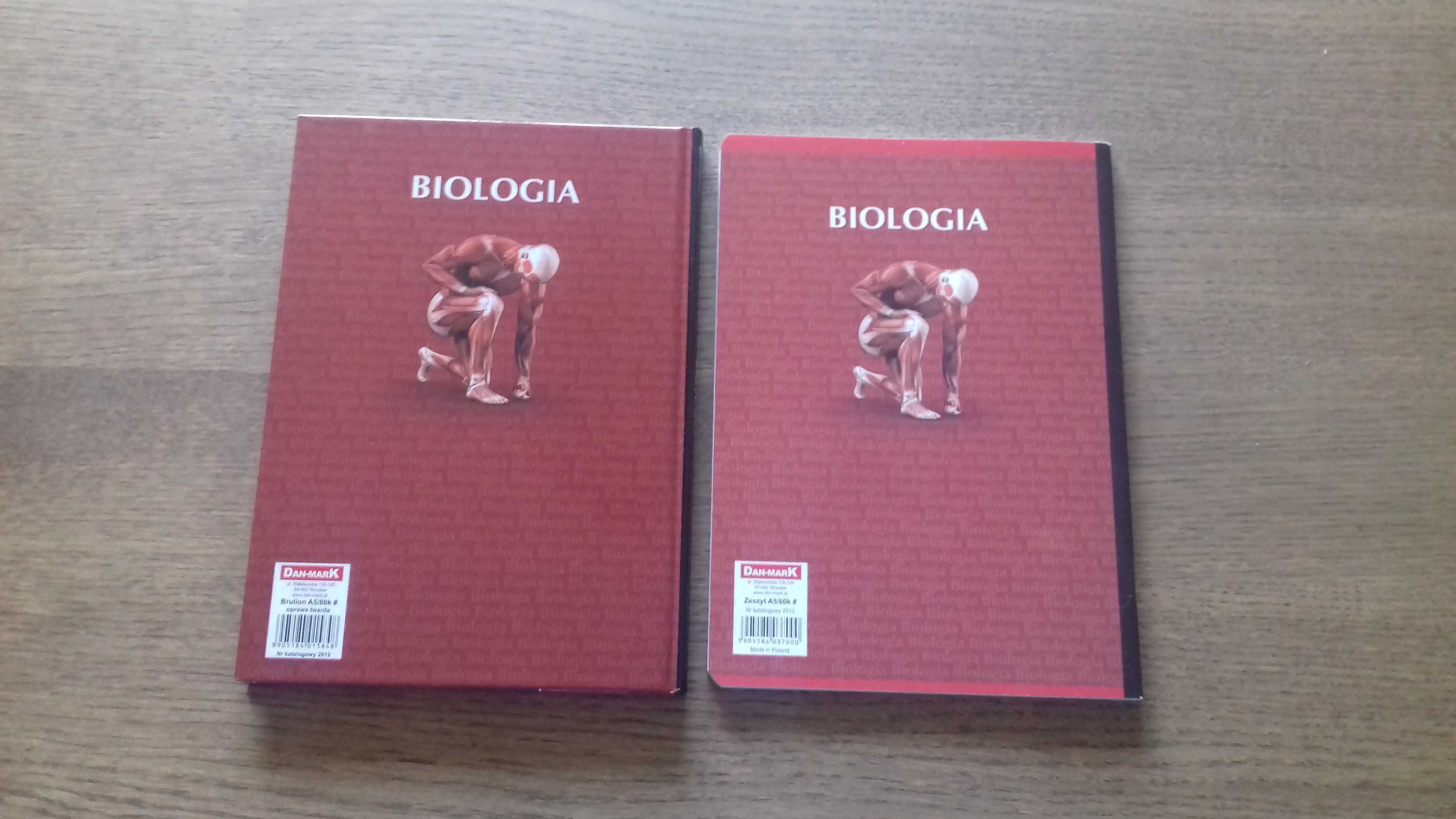 Biologia brulion zeszyt w kratkę A5 – 2szt