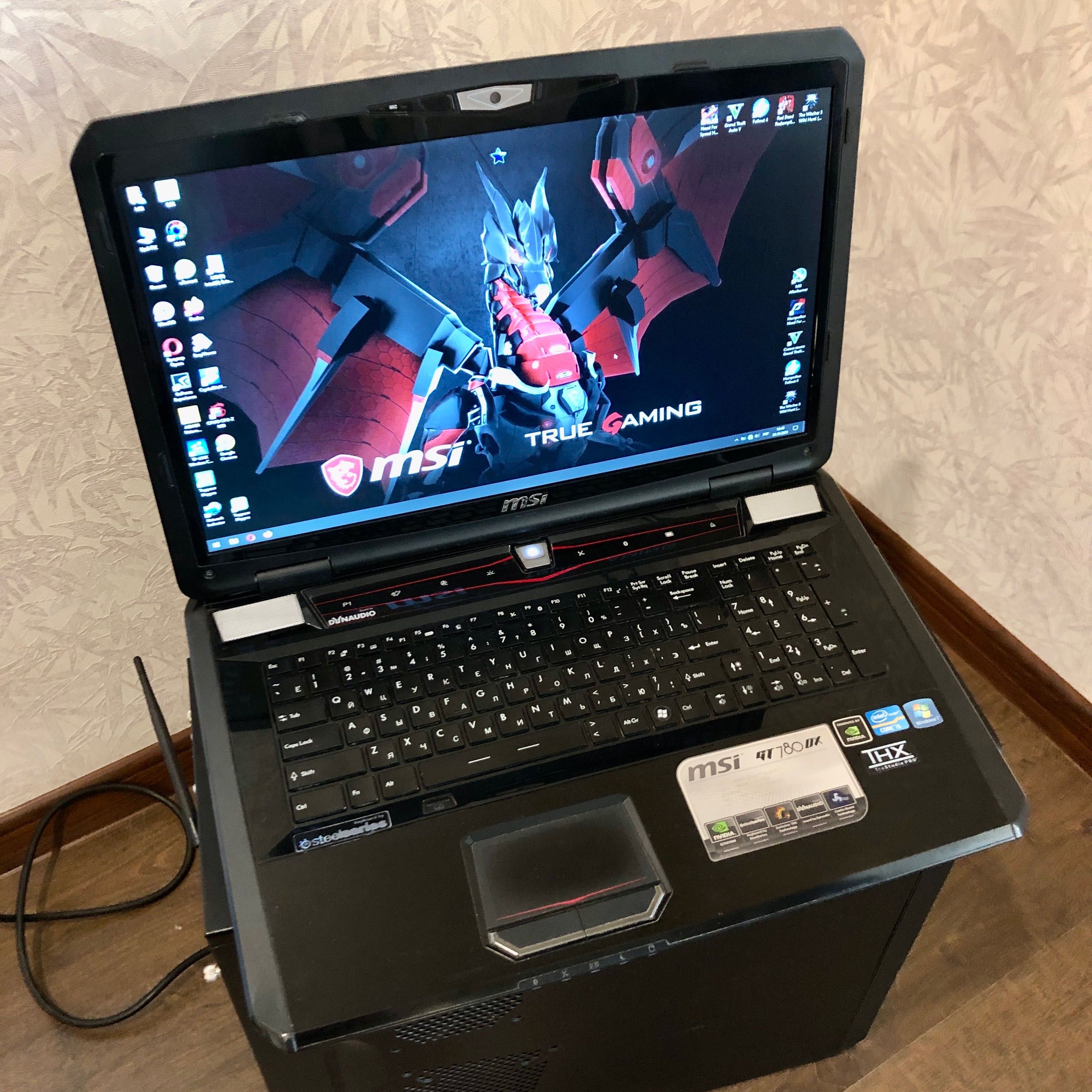 Игровой ноутбук MSI GT780DX/17,3/Core i5/RAM8/HDD 750/SSD 128/GTX675M