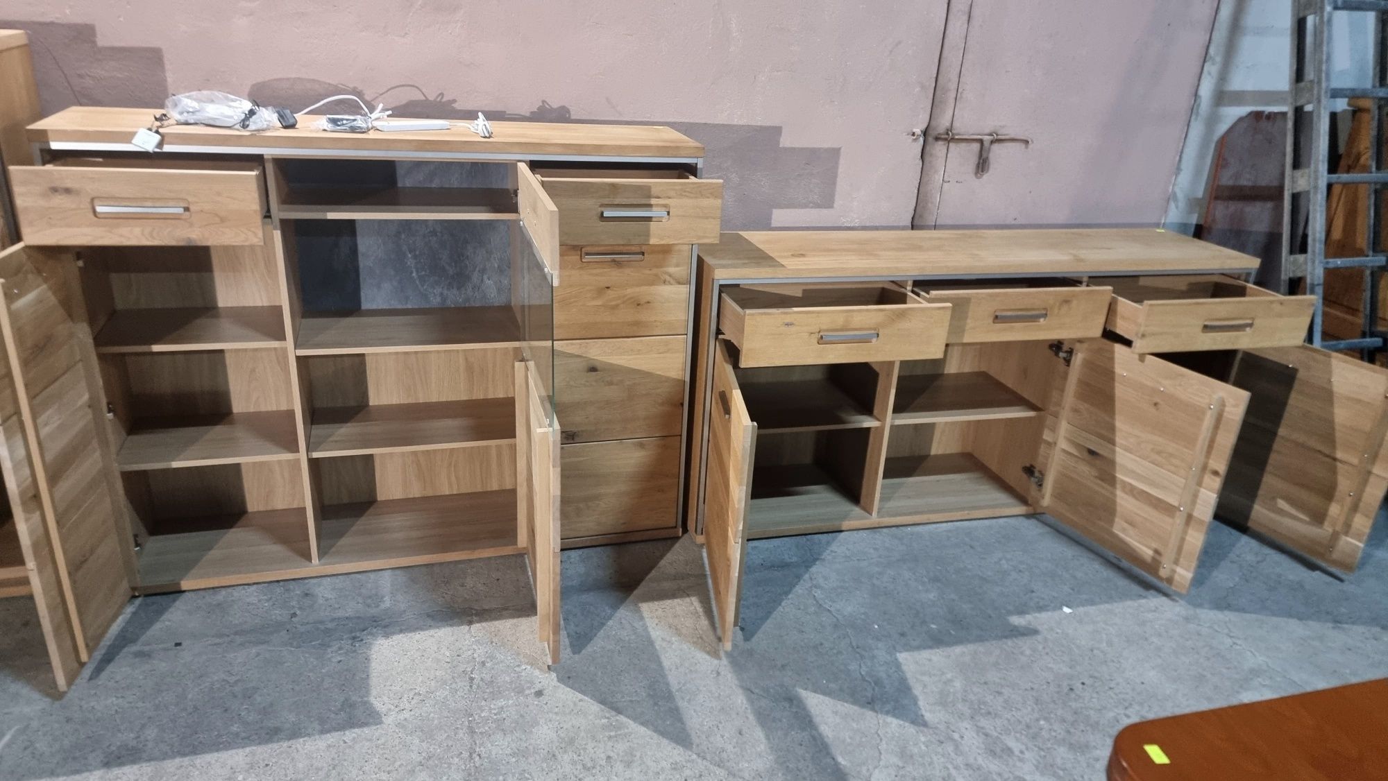 Komplet nowoczesnych mebli dębowych Espero Duo