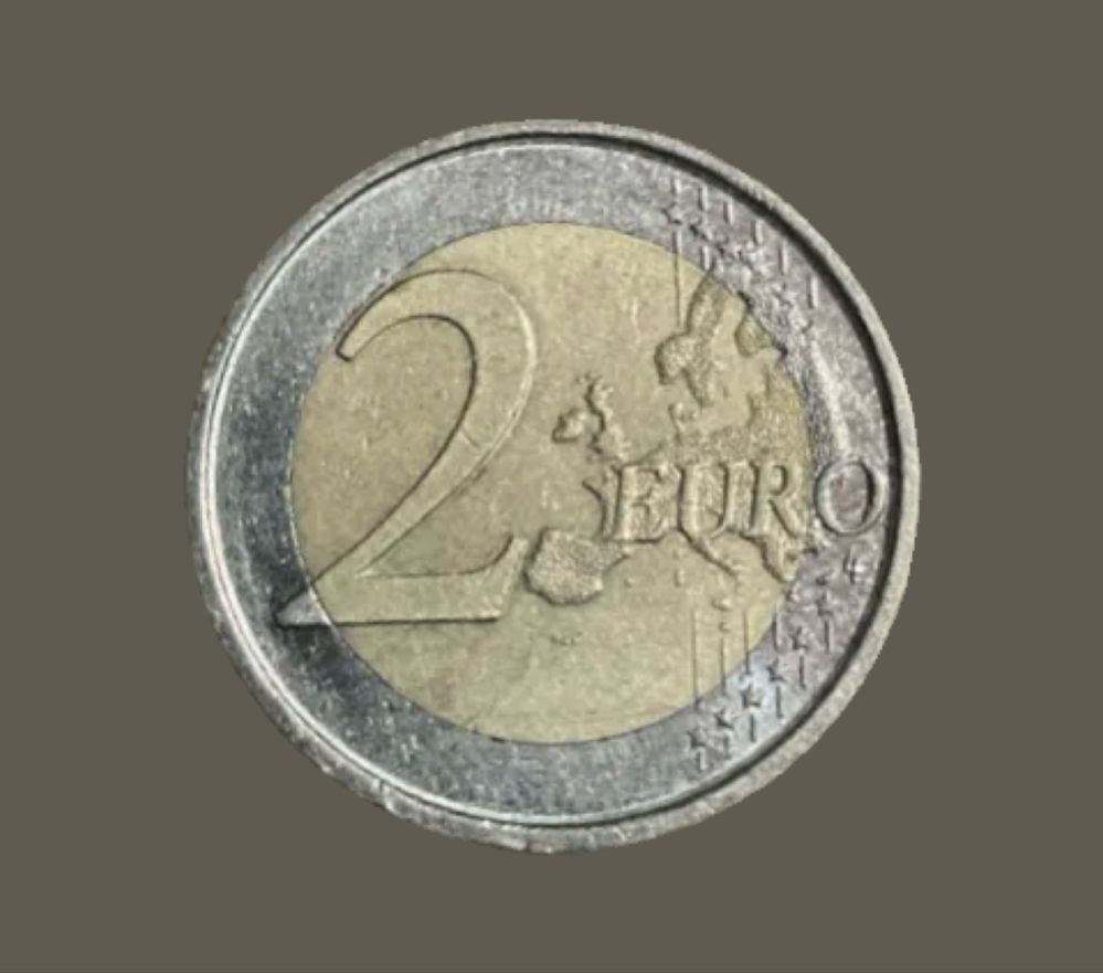 Moeda de 2€ Espanha letra M