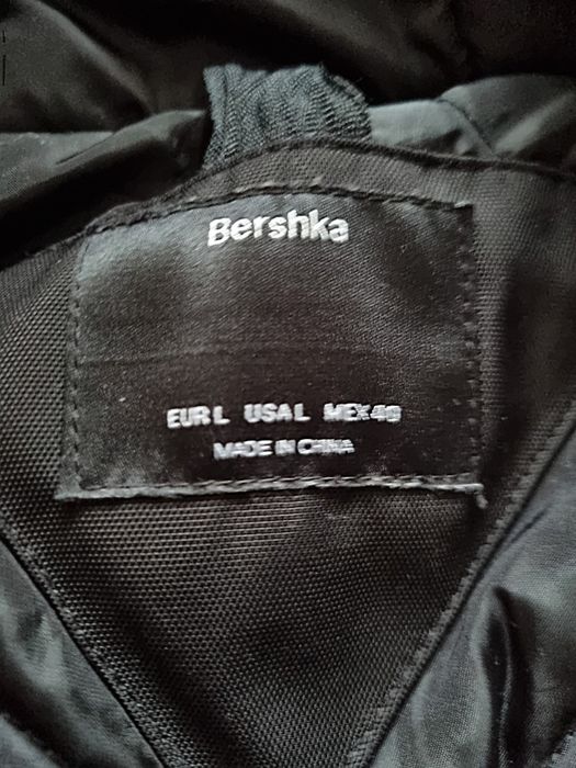 куртка парка чорна Bershka L/XL