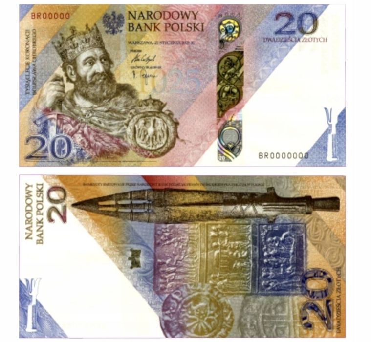 20 złotych banknot tysiąclecie koronacji Bolesława Chrobrego