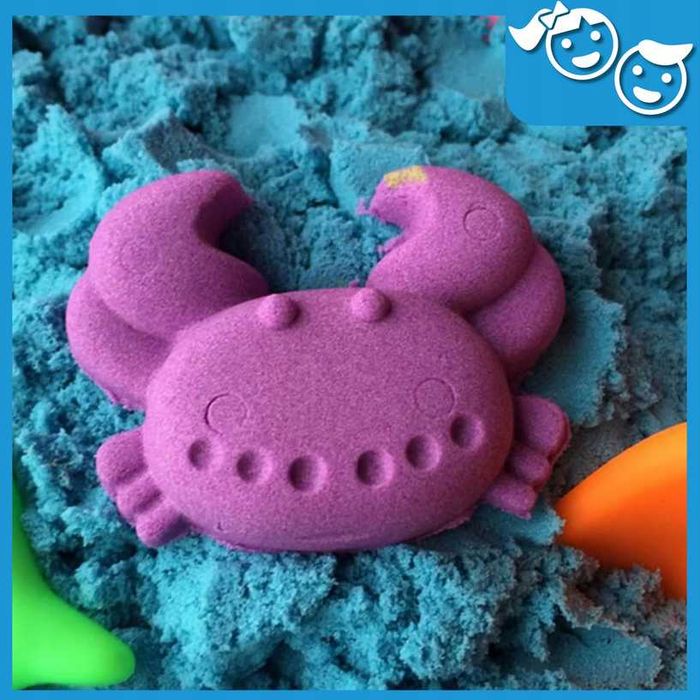 PIASEK KINETYCZNY MAGICZNY kinetic sand piaskolina 1kg zielony miękki