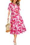 Nowa sukienka damska / letnia /suknia / midi / M / flowers !9647!