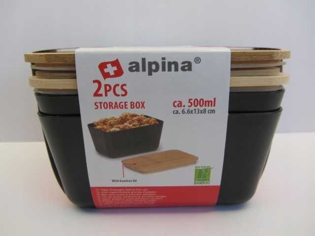 Zestaw dwóch pojemników kuchennych Alpina 500ml