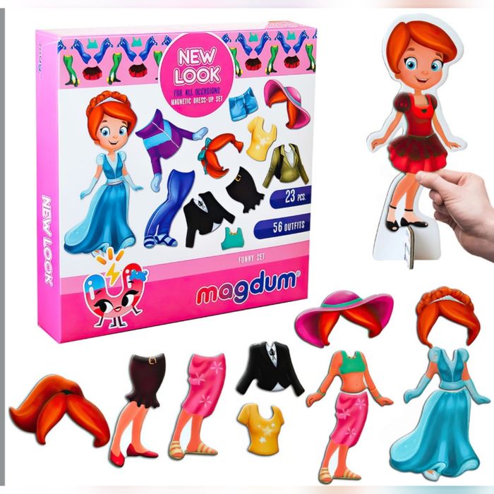 Магнітна одягалка NEW LOOK 23 магніта лялька одяг кукла куколка Magdum