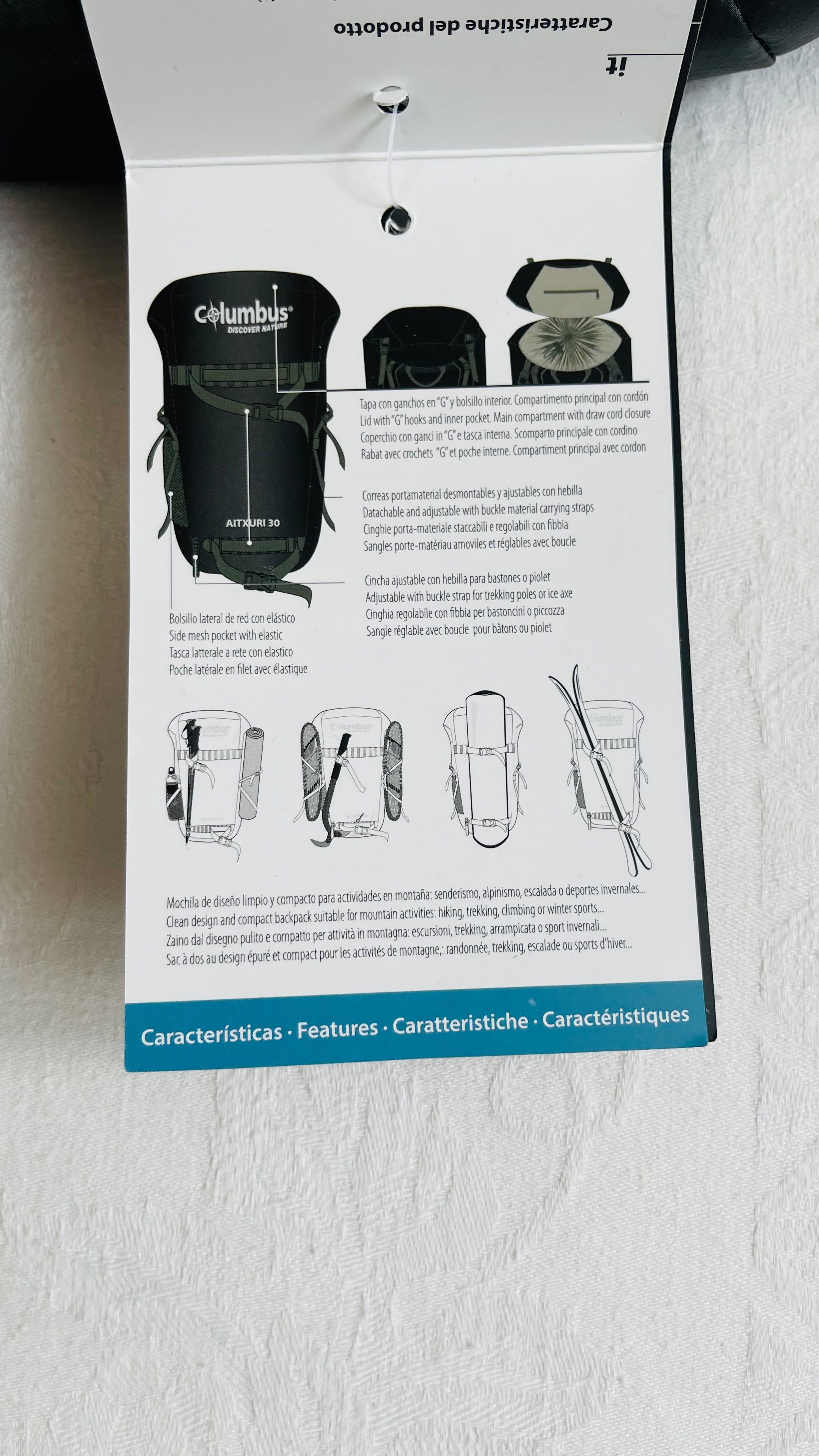 Plecak Columbus Outdoor Aitxuri 30L