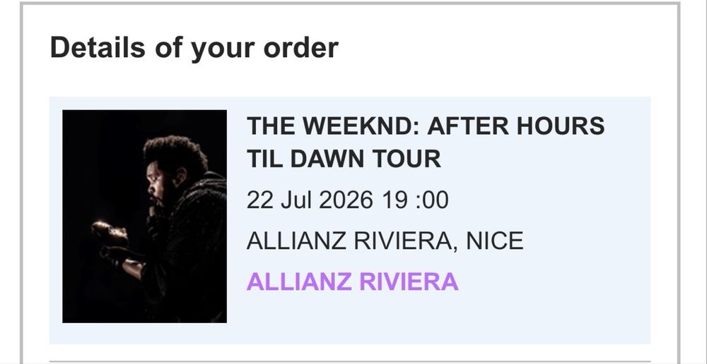 Квитки на концерт THE WEEKND