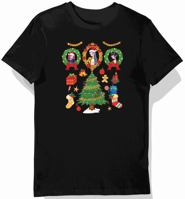 Koszulka dziecięca czarna Kids świąteczne kpop świąteczna prezent 104
