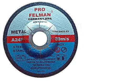 Tarcza tarcze do szlifowania stali metalu FELMAN PRO 125x6