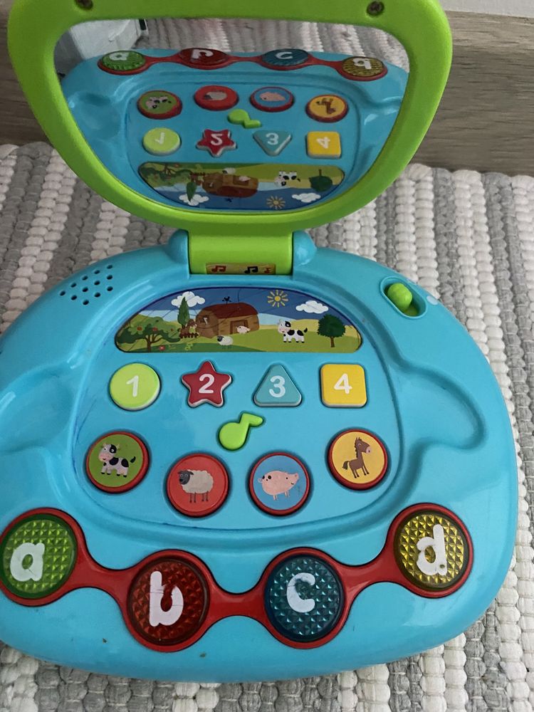 Fisher Price zabawki laptop kasa ciuchcia autka tablet