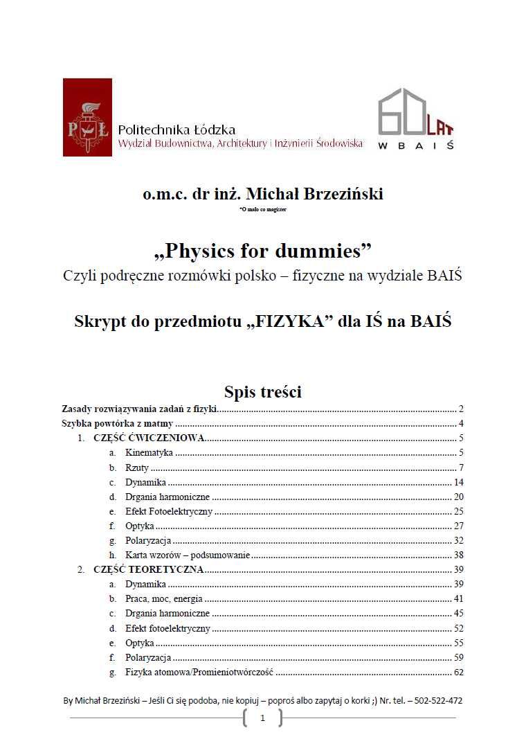 Matematyka / Fizyka - Liceum/Studia - Korepetycje, matury, zaliczenia