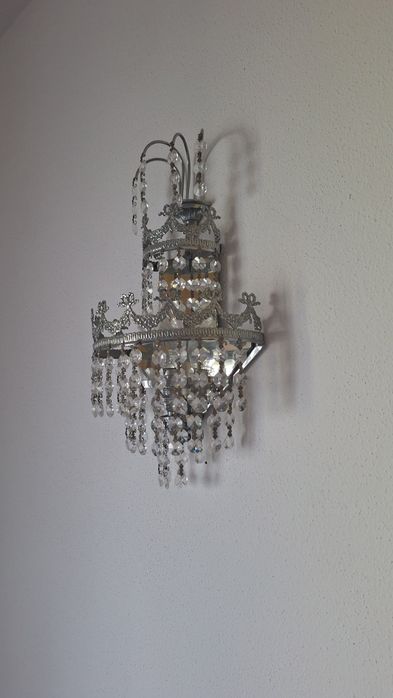 Conjunto de Lustre Suspenso e dois Plafond