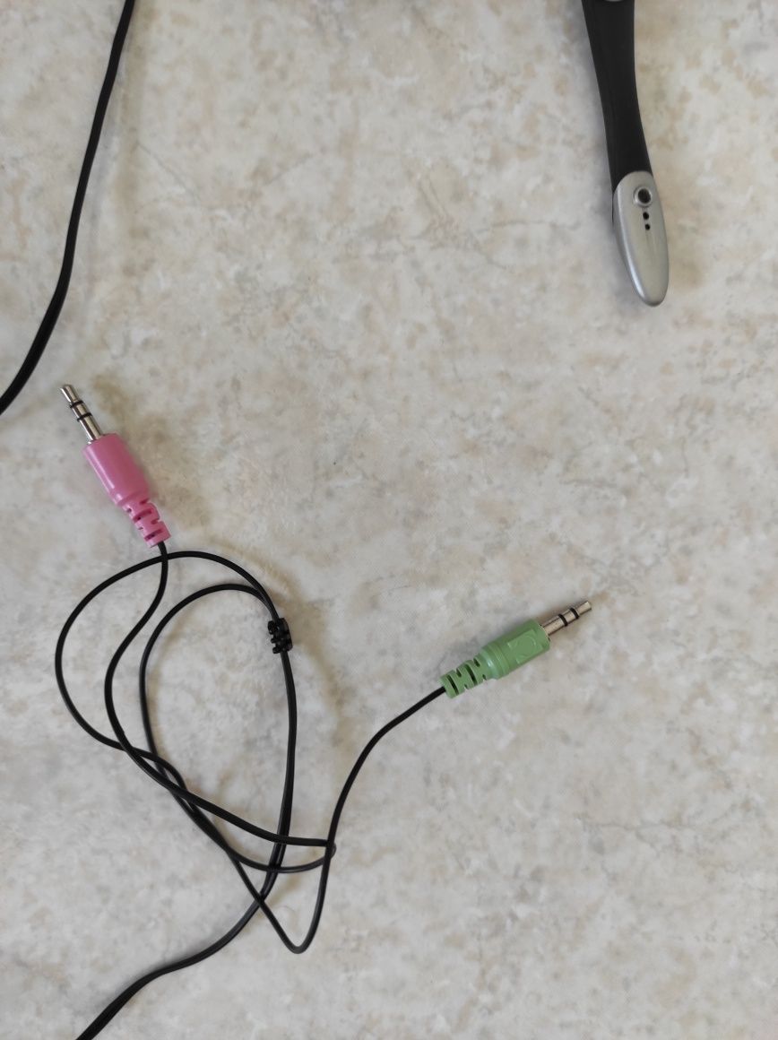 Microfone e auricular de PC