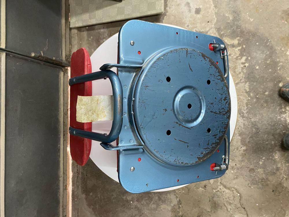 Cadeira acolchoada dobravel fabrill boar seat stadium laranja turquesa