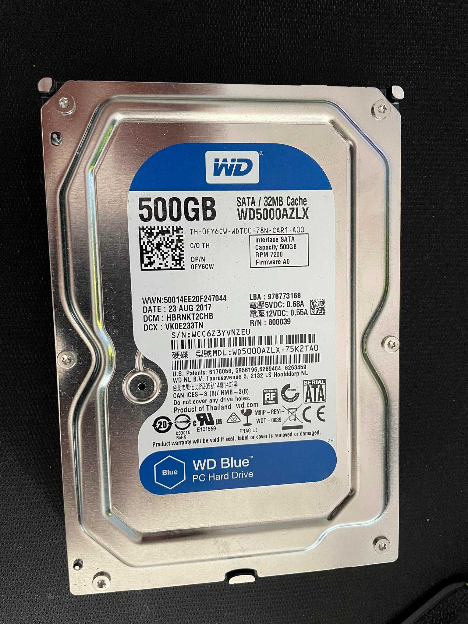 Dysk twardy Western Digital WD5000AZLX 500GB SATA III 3,5"