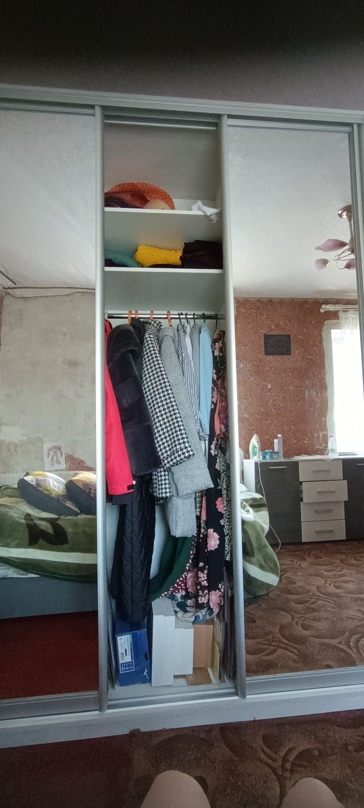 Шафа купе чотирьох дверна + полиця