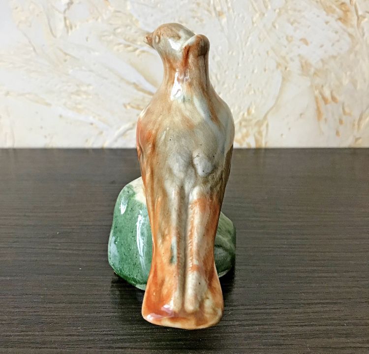 Керамическая фигурка птичка старинная статуетка ссср