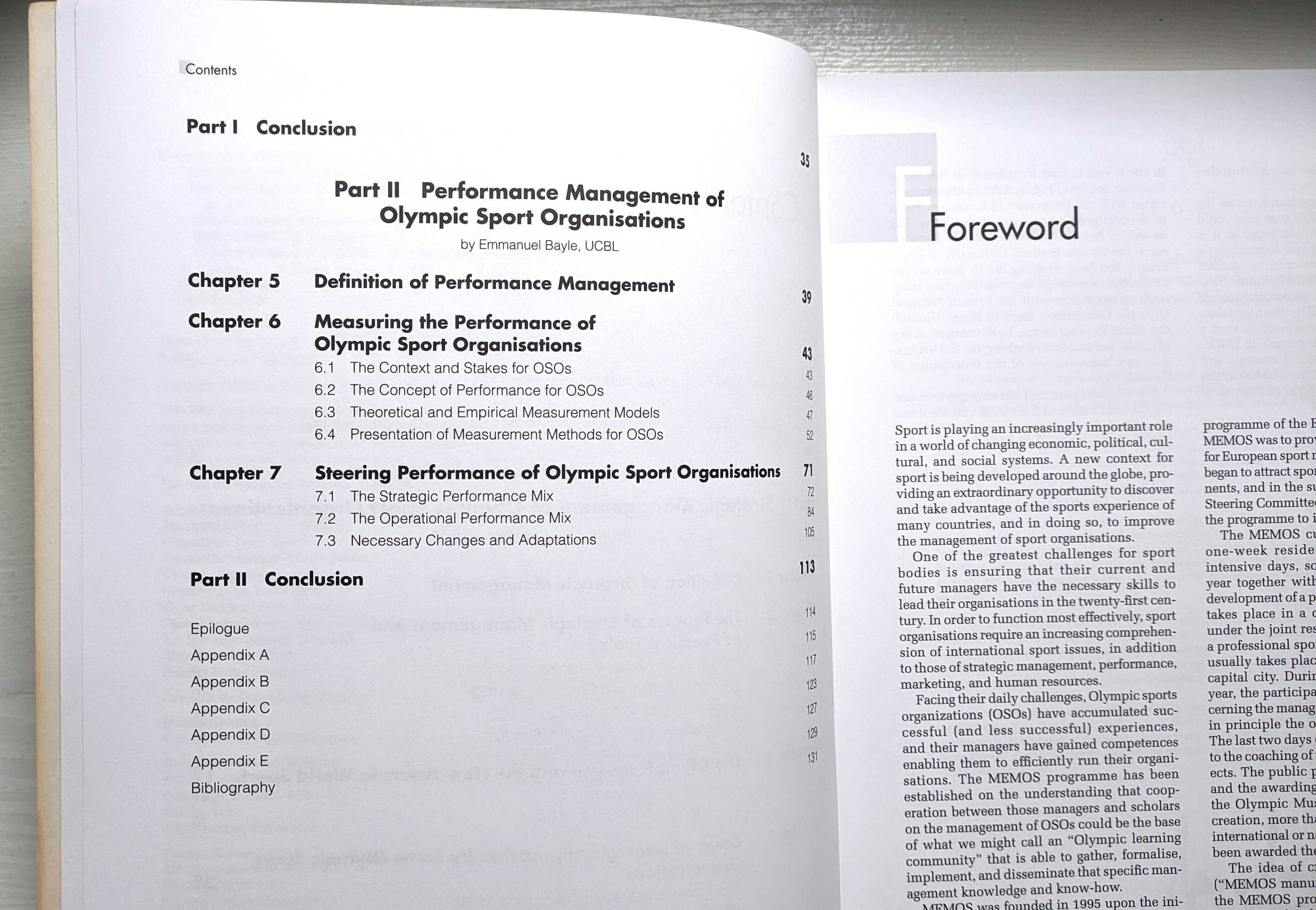 Strategic and Performance Management of Olympic Sport Organisations