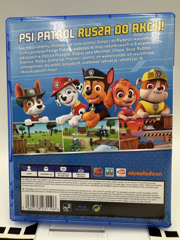 PL Psi Patrol Rusza Do Akcji Ps4 Gwarancja