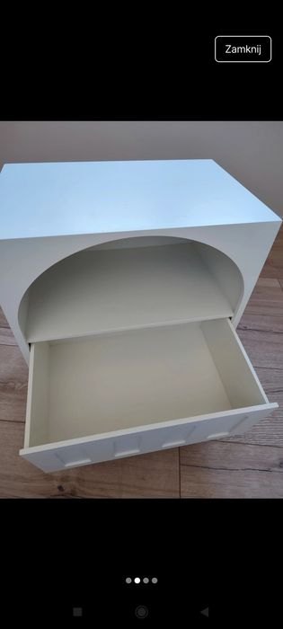 Nowa szafka nocna z szufladą biała Sinsay