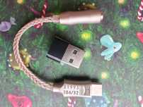 Мобильный ЦАП DAC Type-С 3.5 мм CX31993 кабель SPDIF 3 метра